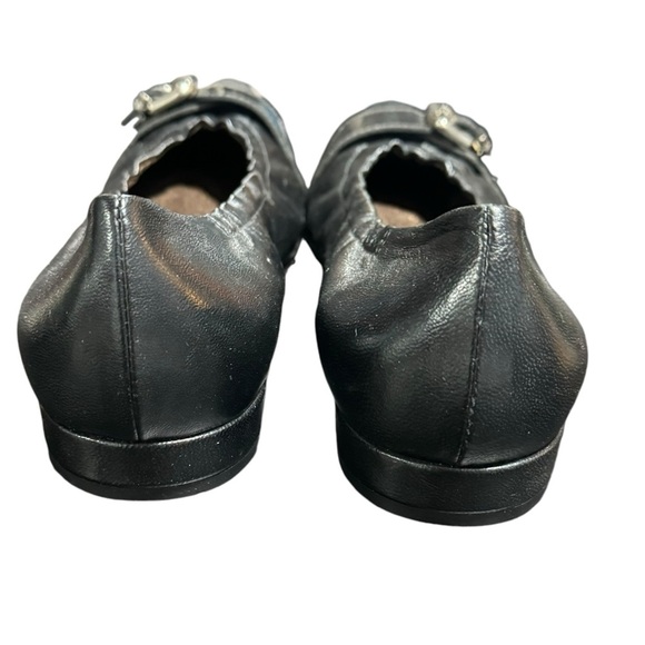 AGL Attilio Giusti Leombruni Womens Ballet Flats Size 37.5 Pewter Silver Cap Toe - Picture 6 of 8